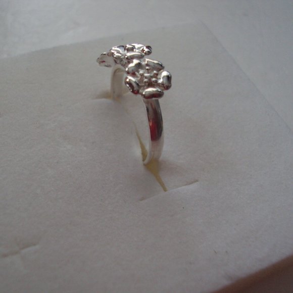 New floral sterling ring size 8 POS101 - Picture 2 of 3
